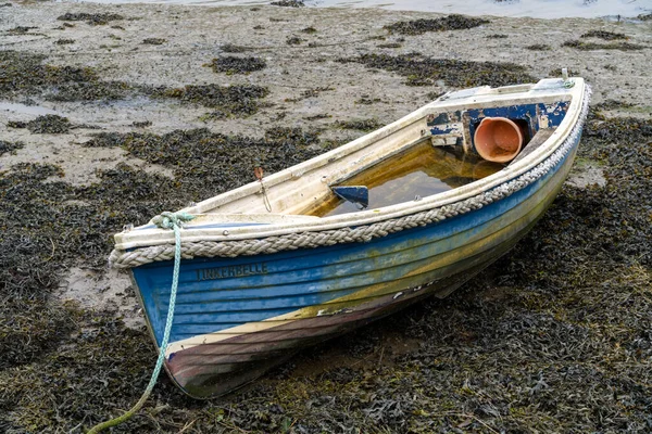 Coombe Cornwall Mai Altes Baufälliges Boot Bach Coombe Cornwall Mai — Stockfoto