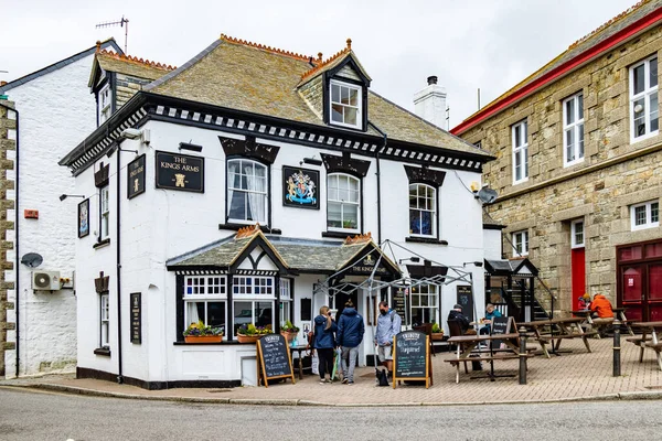 Marazion Cornwall Maj Utsikt Över Kings Arms Offentliga Hus Marazion — Stockfoto