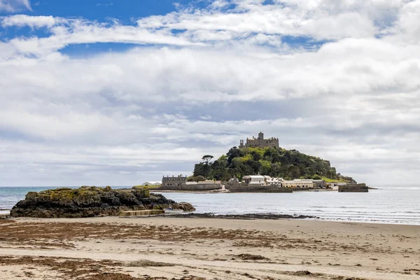 Marazion Cornwall Maggio Veduta Del Monte San Michele Vicino Marazion — Foto Stock