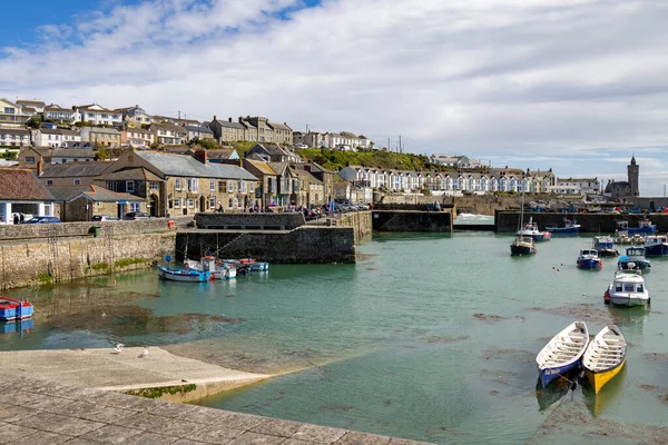 Porthleven Cornwall May Ansicht Der Stadt Und Des Hafens Porthleven — Stockfoto