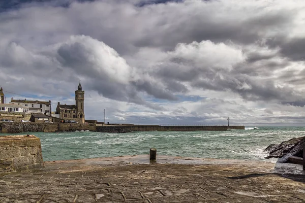 Porthleven Cornwall Regno Unito Maggio Torre Dell Orologio Del Bickford — Foto Stock