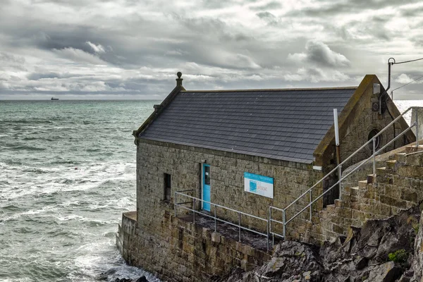 Porthleven Cornwall May View Old Lifeboat House Porthleven Cornwall May — Stock fotografie