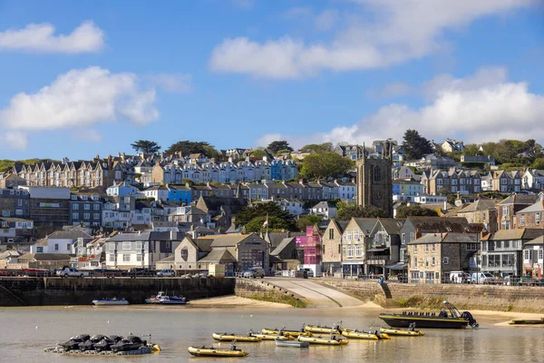 Ives Cornwall Reino Unido Mayo Vista Barcos Ives Cornwall Mayo — Foto de Stock