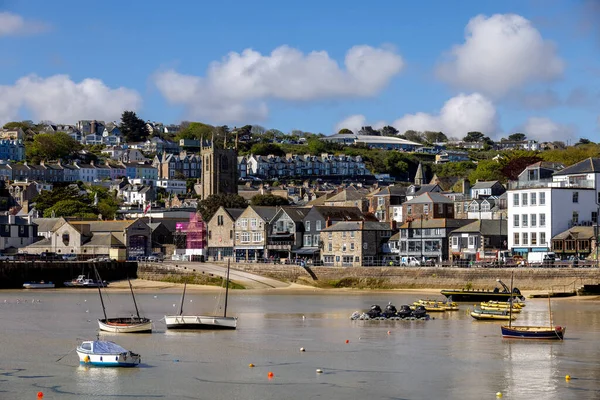 Ives Cornwall Mei Uitzicht Boten Ives Cornwall Mei 2021 — Stockfoto