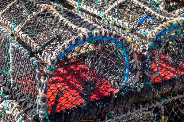 Ives Cornwall May Lobster Pots Quayside Ives Cornwall May 2021 — Stock Photo, Image