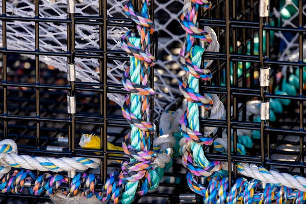 Ives Cornwall May Lobster Pots Quayside Ives Cornwall May 2021 — Stock Photo, Image