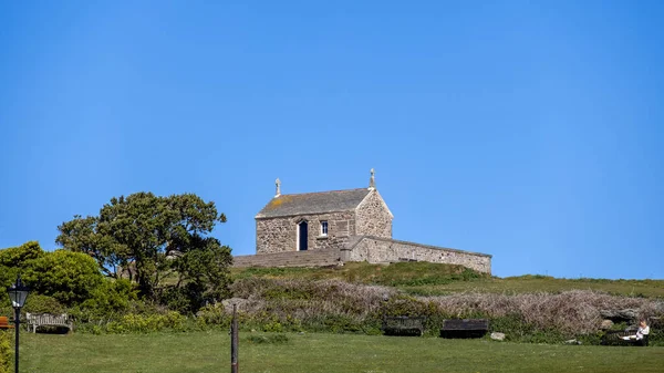 Ives Cornwall Storbritannien Maj Udsigt Det Gamle Kapel Nicholas Ved - Stock-foto