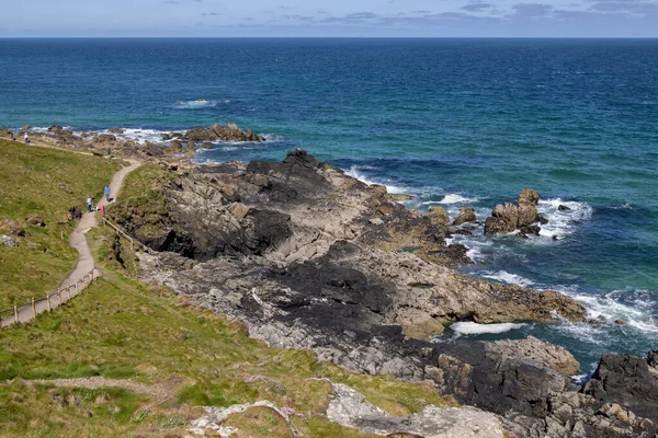 Ives Cornwall Regno Unito Maggio Passeggiata Costiera Vicino Alla Spiaggia — Foto Stock