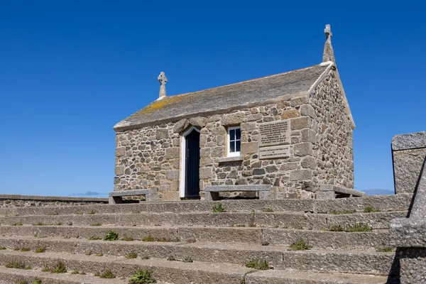 Ives Cornwall Ηνωμένο Βασίλειο Μαΐου Άποψη Του Αρχαίου Παρεκκλησίου Του — Φωτογραφία Αρχείου