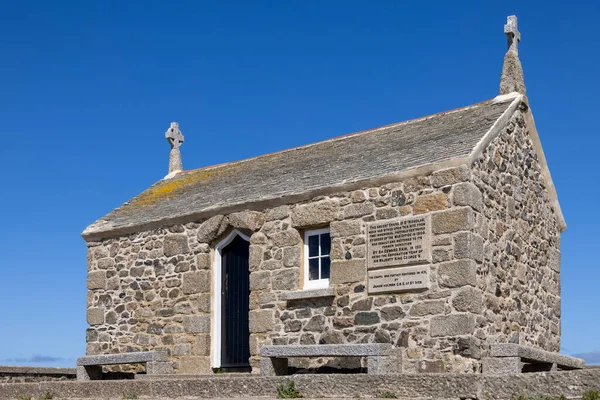 Ives Cornwall Mei Zicht Oude Kapel Van Sint Nicolaas Ives — Stockfoto