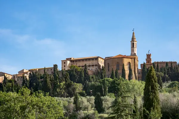 Pienza Tuscany Italien Maj Utsikt Över Pienza Toscana Den Maj — Stockfoto