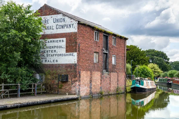 Ellesmere Shropshire Velká Británie Června Úzké Čluny Ellesmere Shropshire Července2021 — Stock fotografie