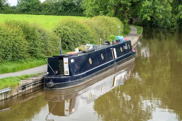 Ellesmere Shropshire Reino Unido Julio Barco Estrecho Ellesmere Shropshire Julio —  Fotos de Stock