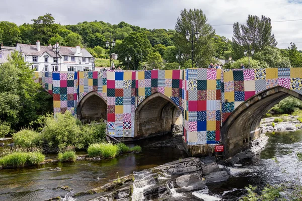 Llangollen Denbighshire Wales Temmuz 2021 Wales Llangollen Deki Dee Nehri — Stok fotoğraf