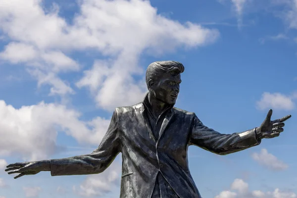 Liverpool July Biily Fury Statue Liverpool England July 2021 — Stock Photo, Image