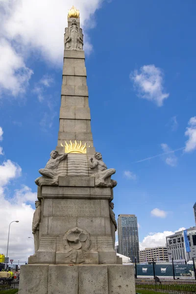 Liverpool Velká Británie Června Památník Hrdinům Strojovny Titaniku Náměstí Mikuláše — Stock fotografie