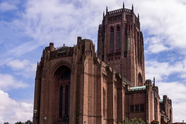 Liverpool Storbritannien Juli Utsikt Över Katedralen Liverpool England Storbritannien Den — Stockfoto