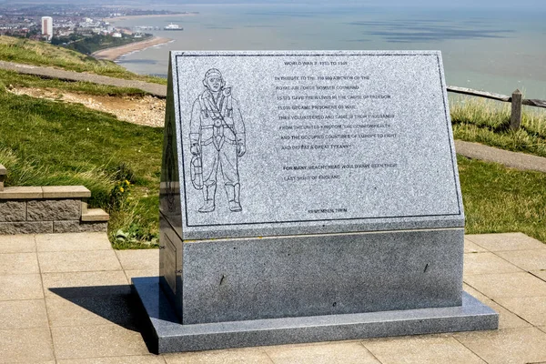 Beachy Head Sussex Juli Zicht Het Battle Britain War Memorial — Stockfoto