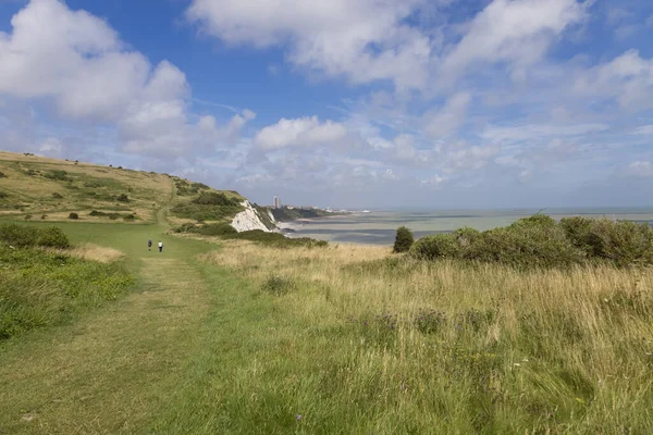 Beachy Head Sussex July Distant View Eastbourne East Sussex July — 图库照片