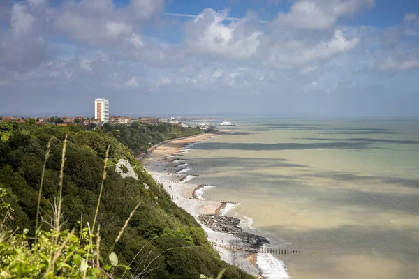 Vista Lejana Eastbourne East Sussex Desde South Downs — Foto de Stock