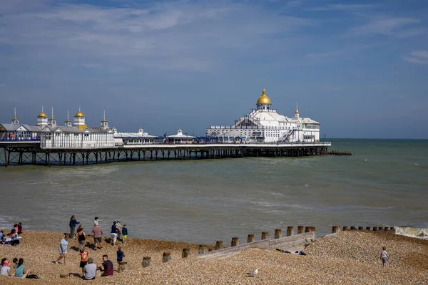 Eastbourne Este Sussex Reino Unido Julio Vista Del Muelle Eastbourne —  Fotos de Stock