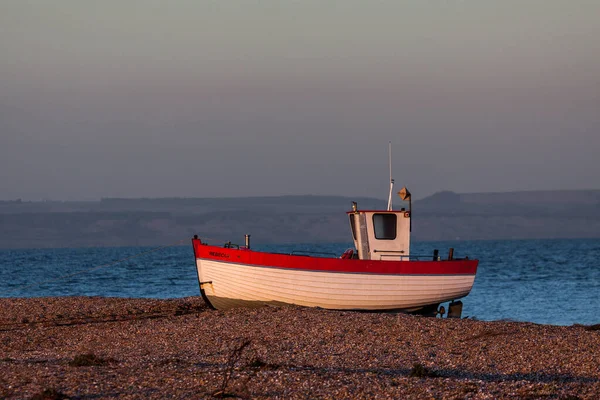 Dungeness Kent December Rybářská Loď Dungeness Beach Kentu Dne Prosince — Stock fotografie