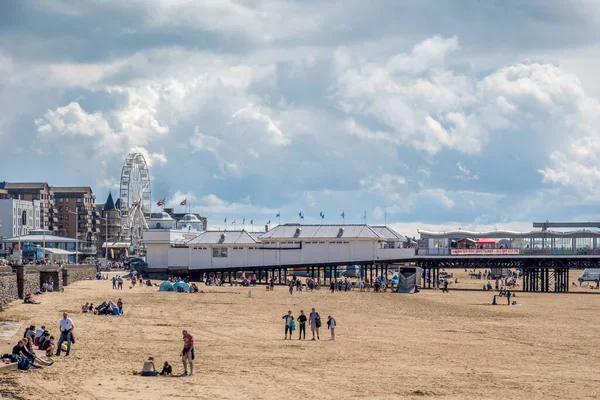 Weston Supermare Devon August View Seafront Weston Supermare Devon 2021年8月18日 — 图库照片