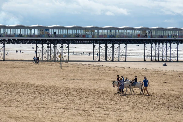 Weston Supermare Devon Reino Unido Agosto Vista Beira Mar Weston — Fotografia de Stock