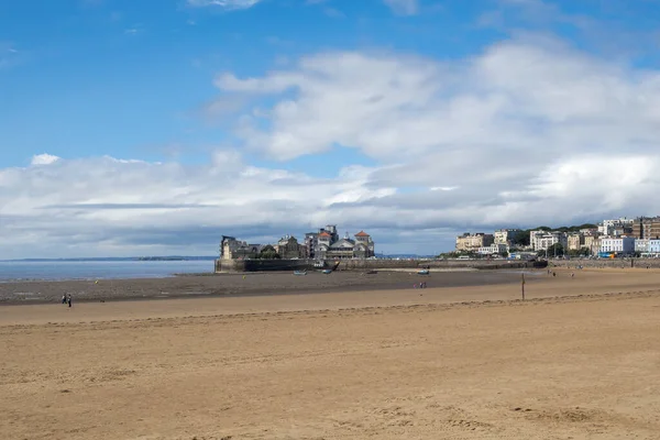 Weston Supermare Devon August View Seafront Weston Supermare Devon August — Stock Photo, Image