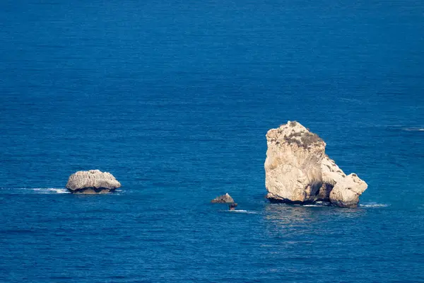 Blick Auf Den Felsen Der Aphrodite Auf Zypern — Stockfoto