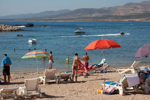 Kape Deprano Zypern Griechenland Juli Strand Und Hafen Kap Deprano — Stockfoto