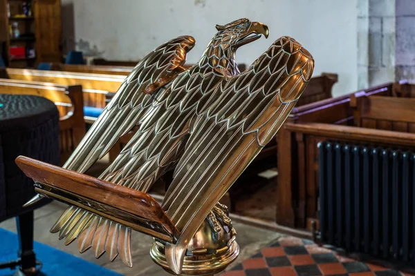 Alfriston East Sussex September Adelaarslezing Andrews Church Alfriston East Sussex — Stockfoto