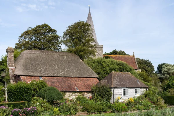 Alfriston East Sussex Velká Británie Září Pohled Kostel Ondřeje Duchovní — Stock fotografie