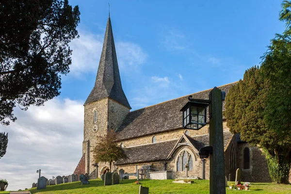 Wisborgreen West Sussex October Peter Vincula Church Wisborough Green West — 스톡 사진