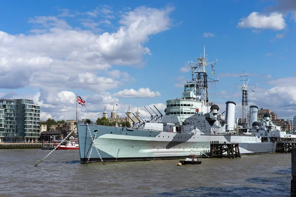 HMS Belfast Stock Image