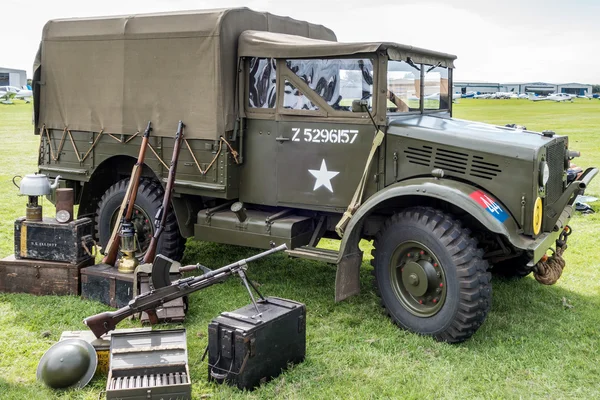 Old US Army Truck Parked at Shoreham Airfield — Stock Photo, Image