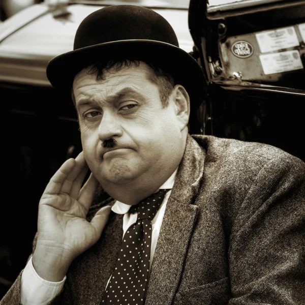 Oliver Hardy lookalike — Stockfoto