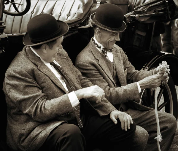 Laurel และ Hardy lookalikes — ภาพถ่ายสต็อก