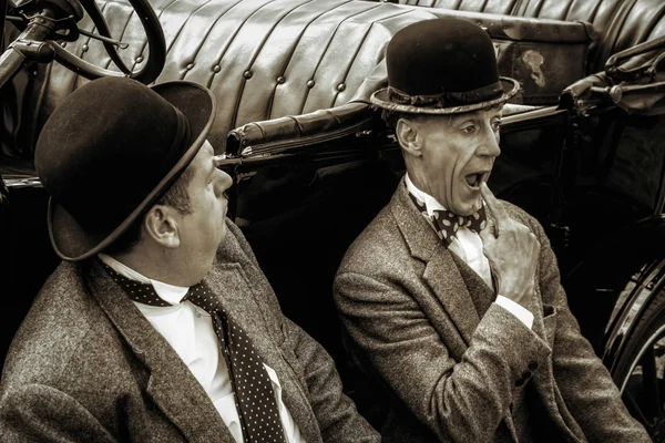 Laurel e Hardy lookalikes — Fotografia de Stock