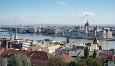 Fishermans Bastion Budapeşte görünümünden