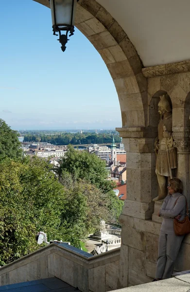 View from Fishermans Bastion Budapest — Stock Photo, Image