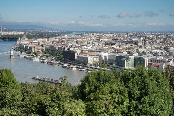 Vue sur le Danube à Budapest — Photo