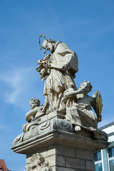 Statue de Saint Jean Nepomucene à Poznan — Photo