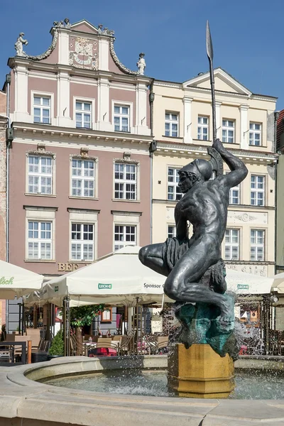 Fontän av Mars i Poznan — Stockfoto