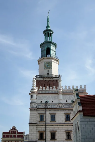 Town Hall Clock Tower i Poznan — Stockfoto