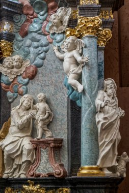 Kısmi görünümü içinde Çestohova Polonya Jasna Gora manastır