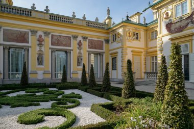 Wilanow Palace in Warsaw Poland clipart