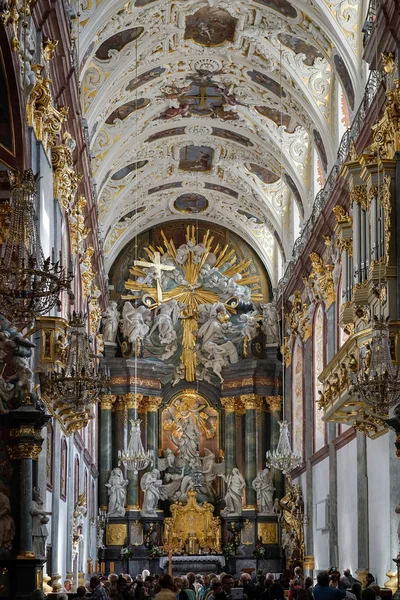 Vista parcial Mosteiro Jasna Gora em Czestochowa Polônia — Fotografia de Stock