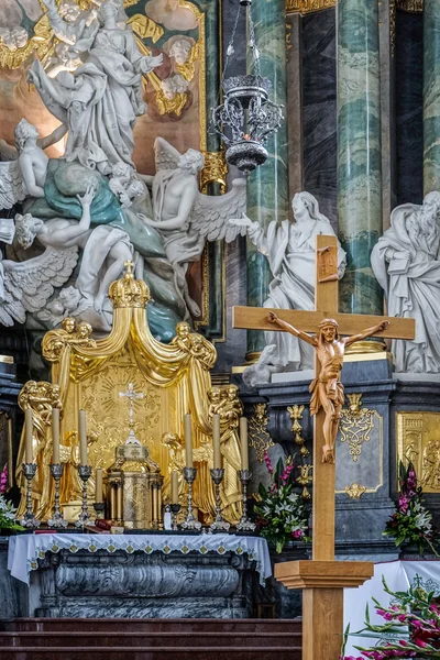 Vista parcial Mosteiro Jasna Gora em Czestochowa Polônia — Fotografia de Stock