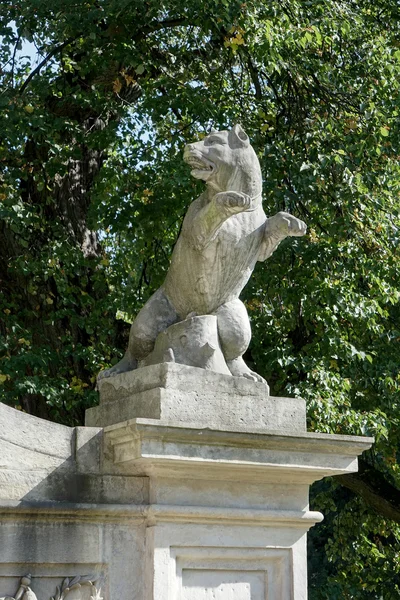 Wilanow Sarayı Varşova geçidinde köpek boy — Stok fotoğraf